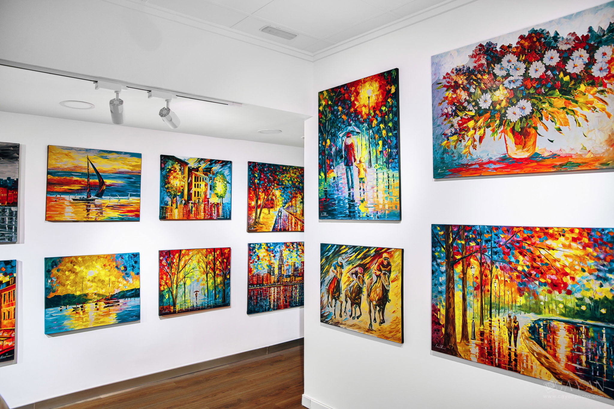 Opening and advertising material of the Leonid Afremov Art Gallery
