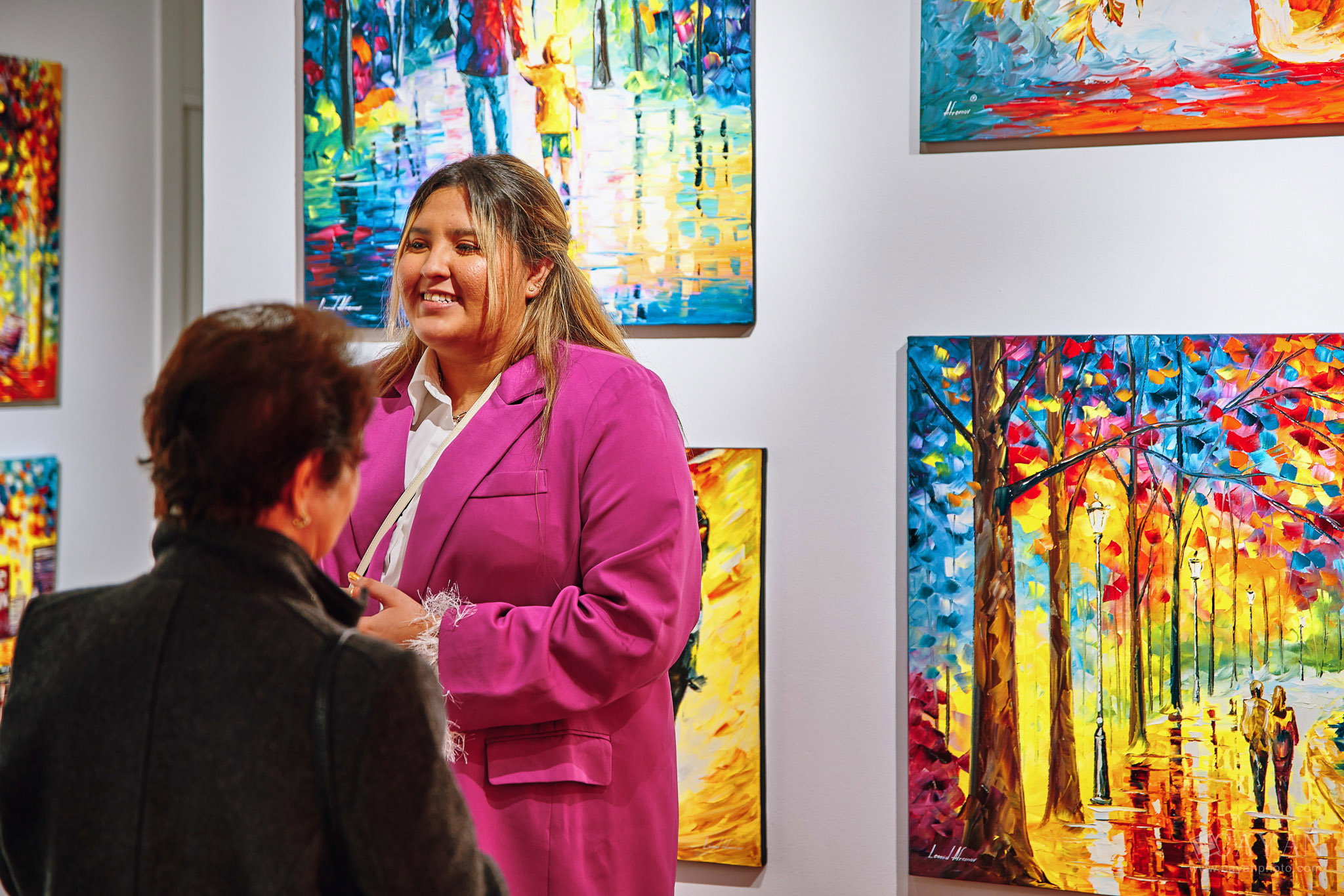 Opening and advertising material of the Leonid Afremov Art Gallery