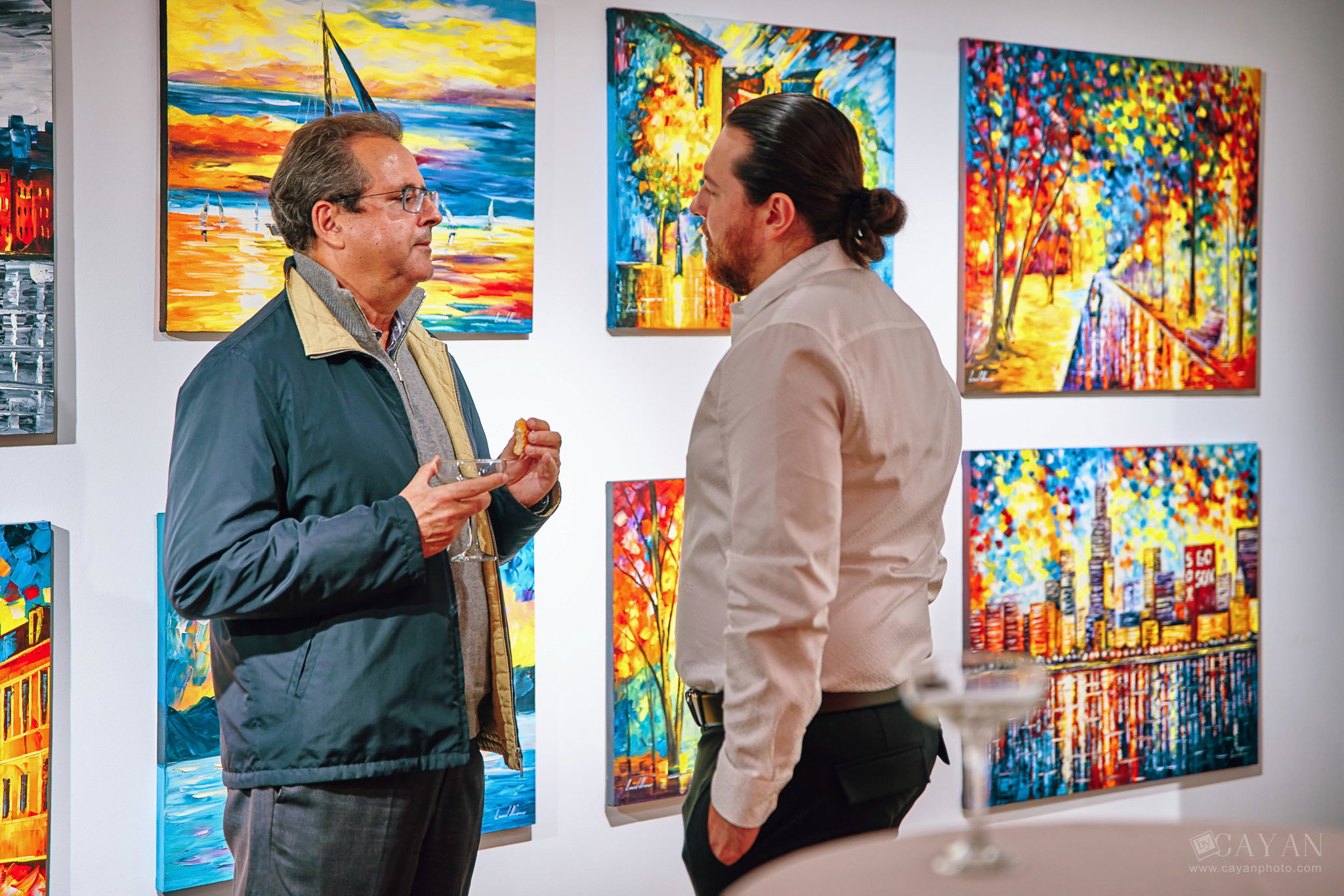 Opening and advertising material of the Leonid Afremov Art Gallery