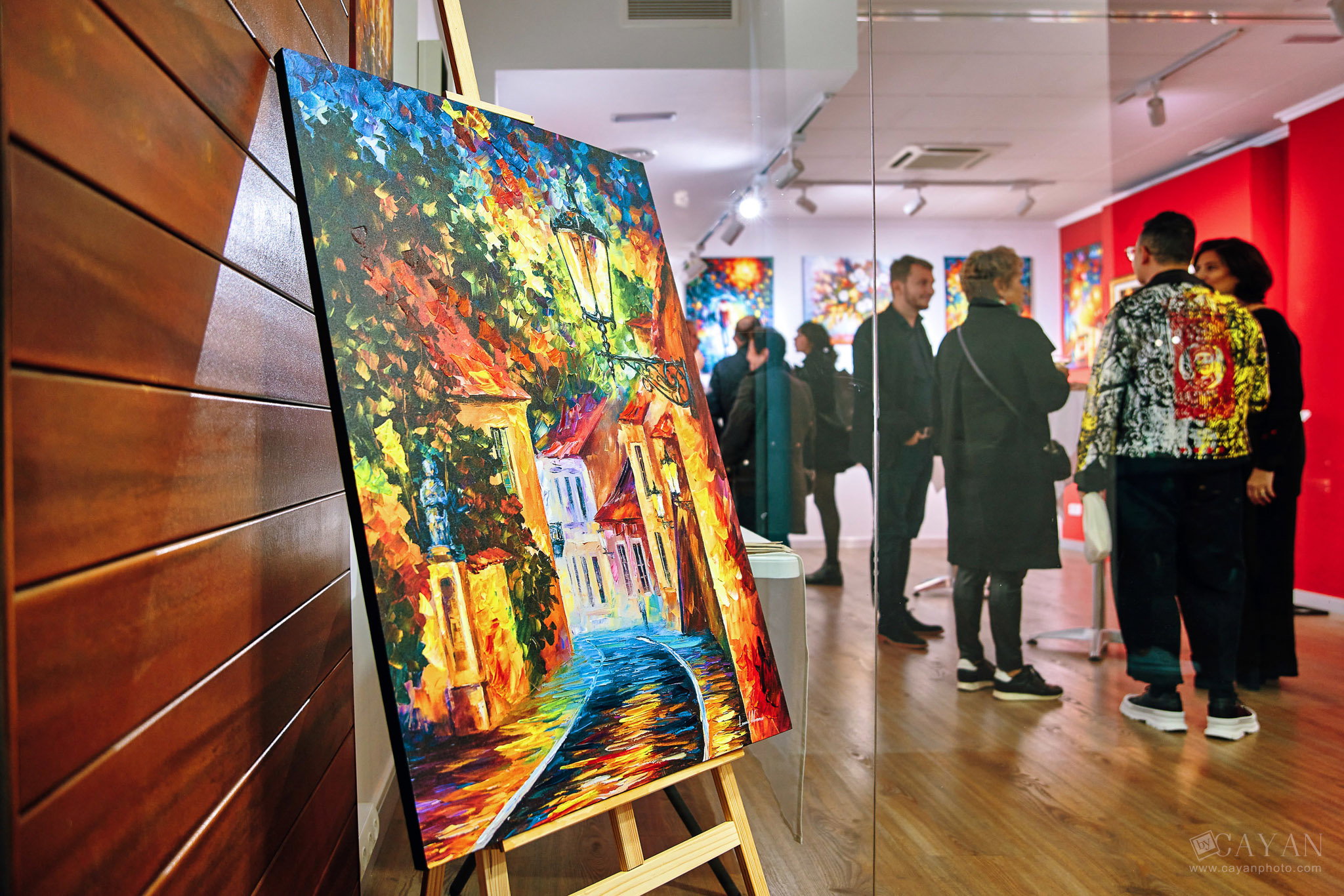 Opening and advertising material of the Leonid Afremov Art Gallery