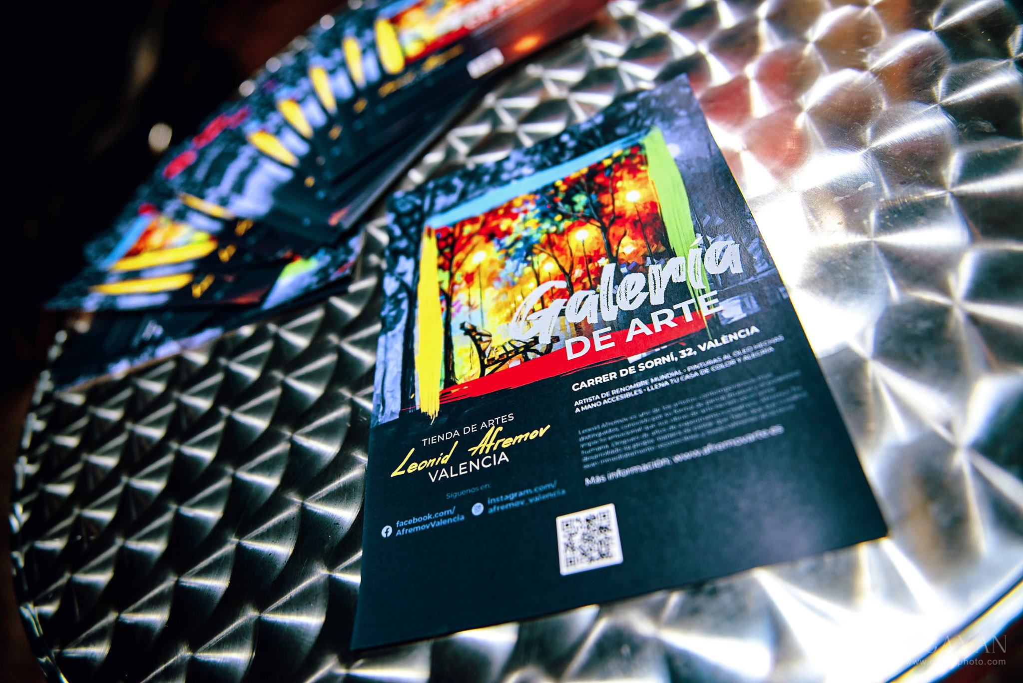 Opening and advertising material of the Leonid Afremov Art Gallery