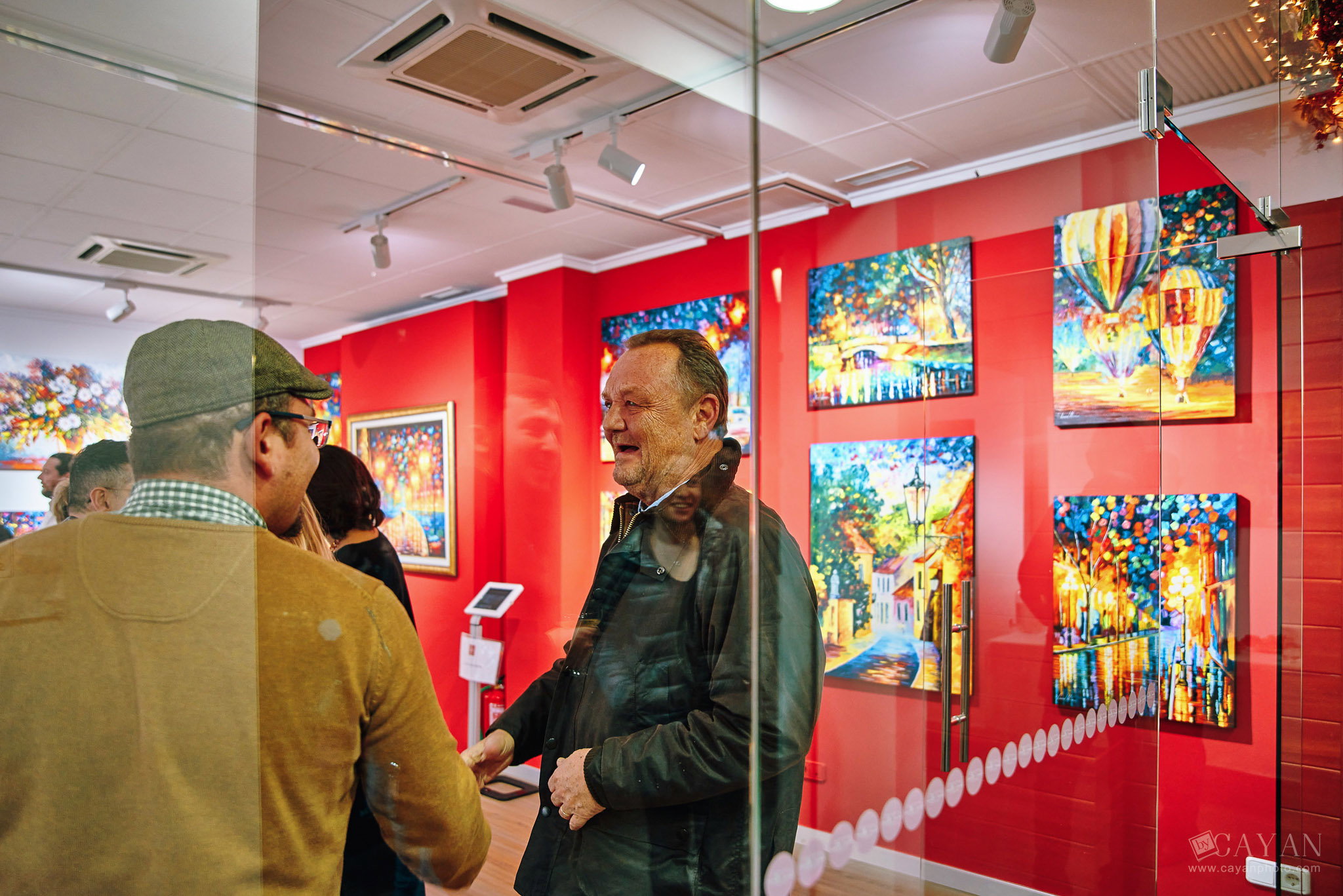 Opening and advertising material of the Leonid Afremov Art Gallery