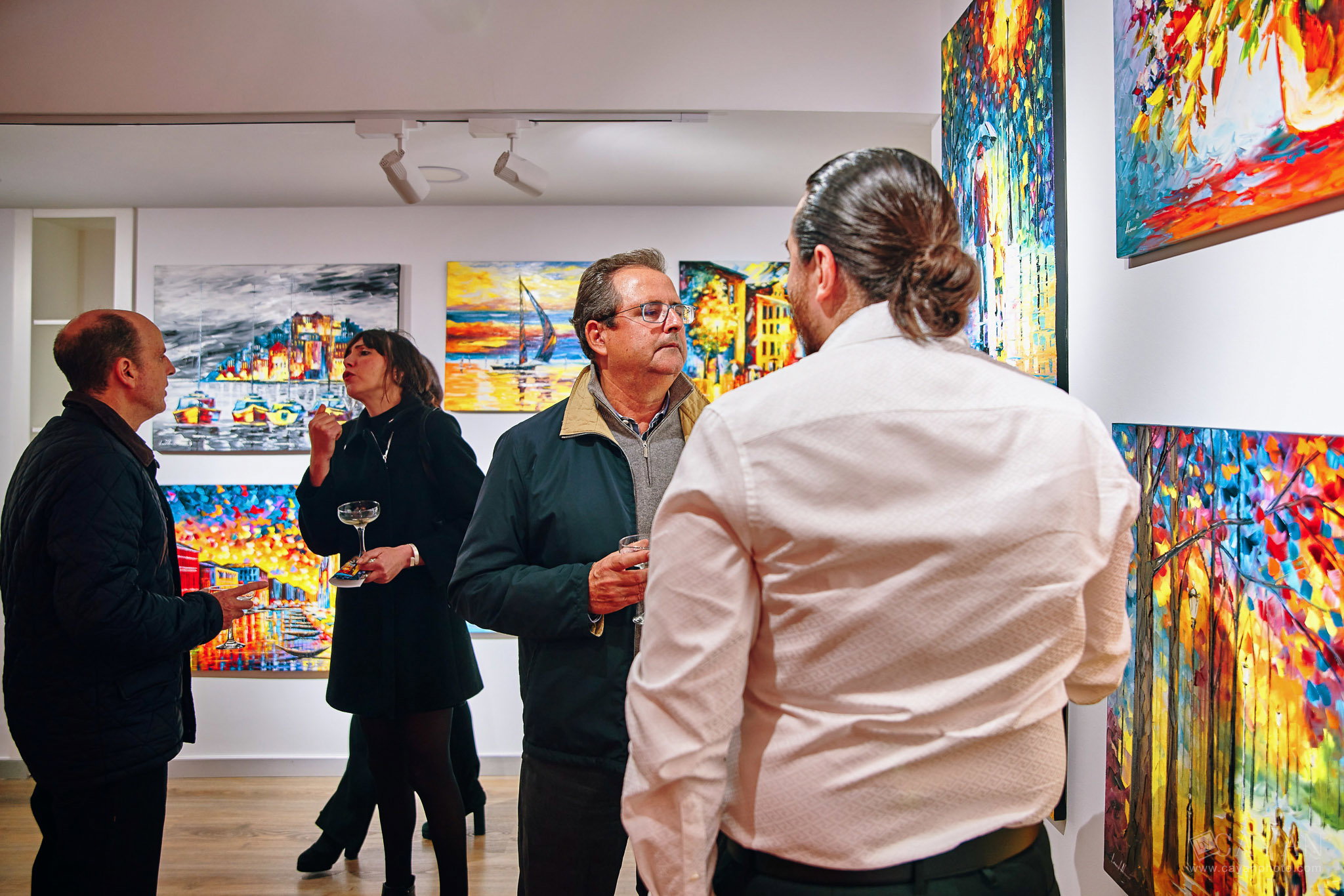 Opening and advertising material of the Leonid Afremov Art Gallery