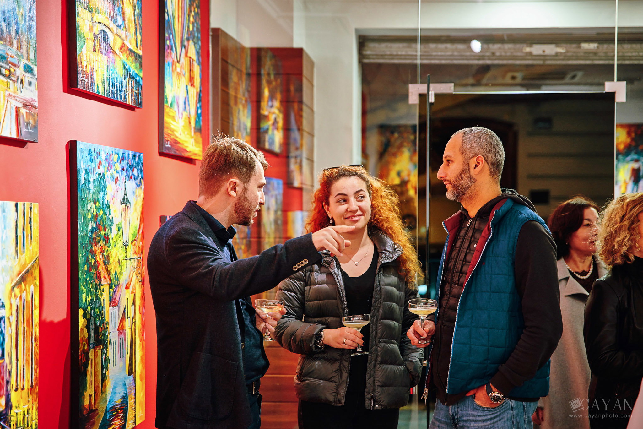 Opening and advertising material of the Leonid Afremov Art Gallery