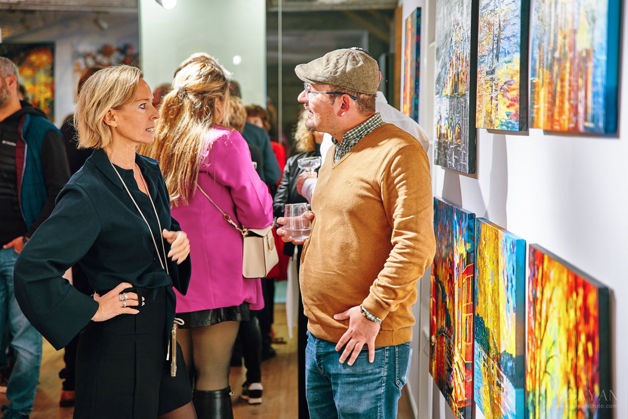 Opening and advertising material of the Leonid Afremov Art Gallery