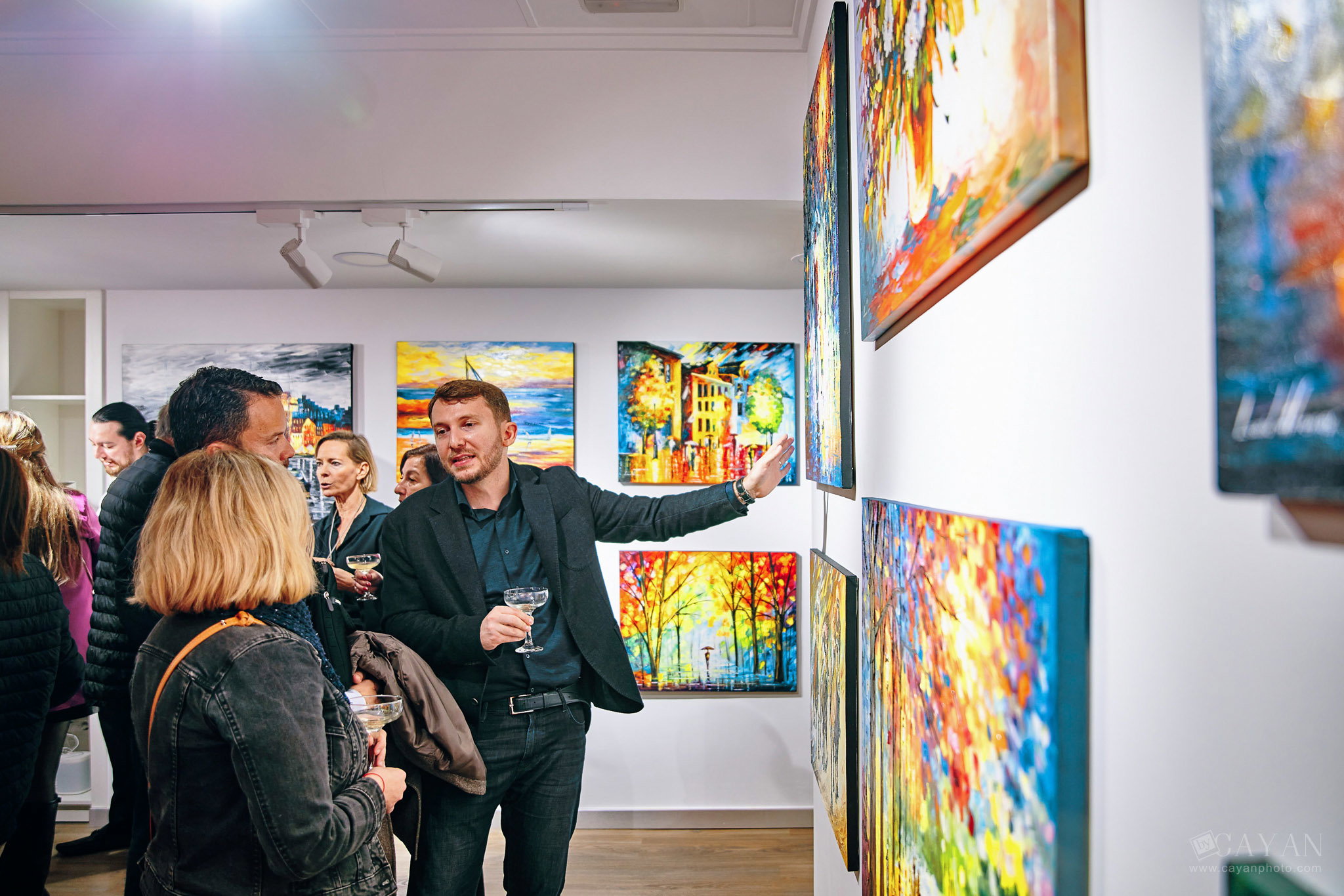 Opening and advertising material of the Leonid Afremov Art Gallery