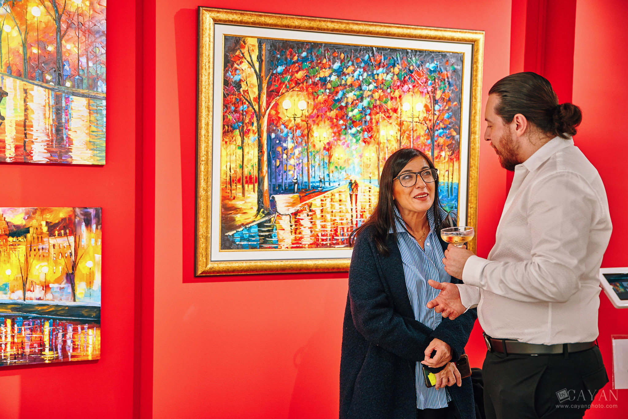 Opening and advertising material of the Leonid Afremov Art Gallery