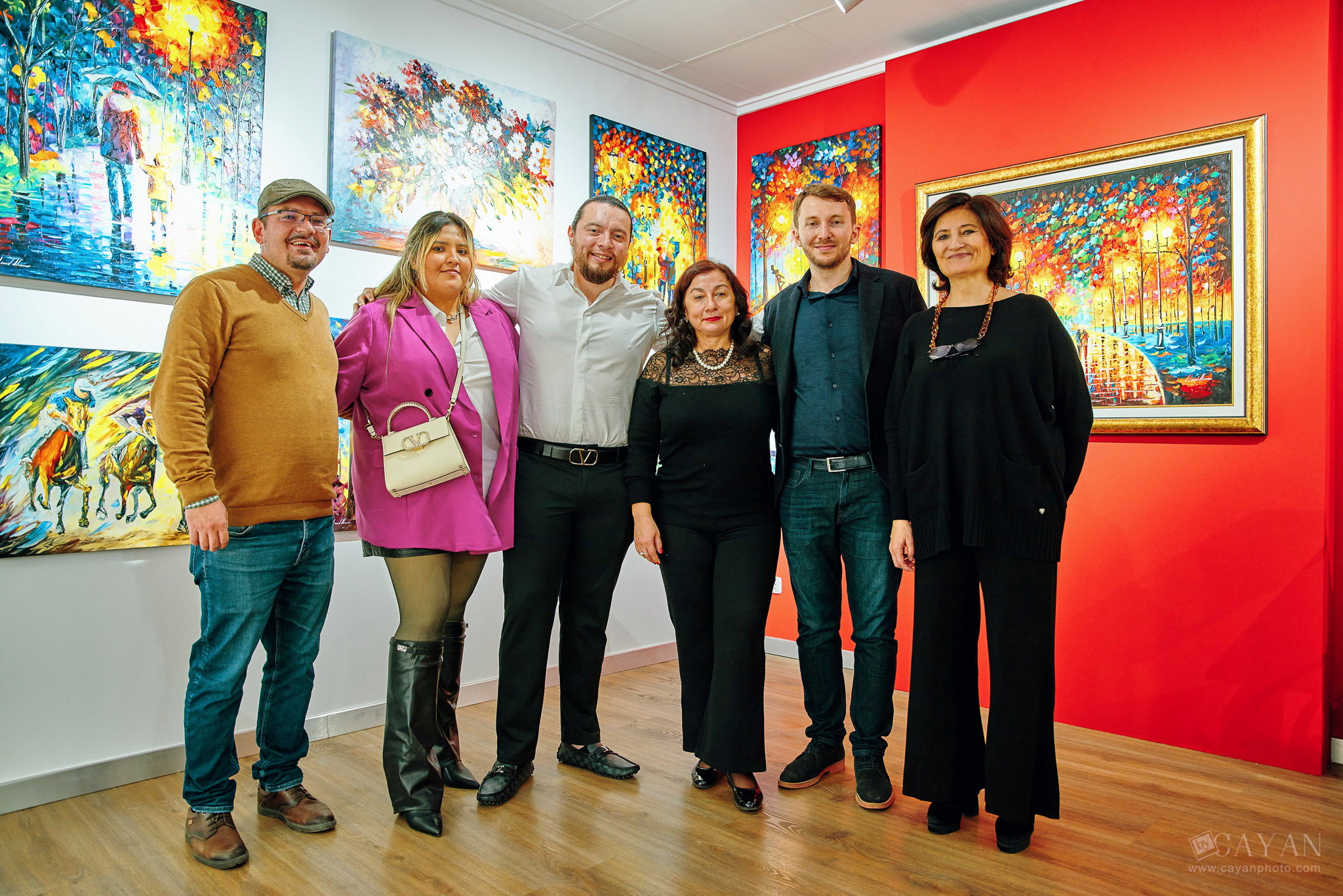 Opening and advertising material of the Leonid Afremov Art Gallery