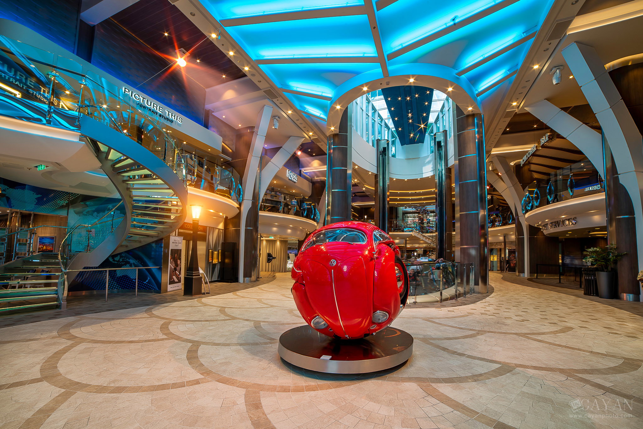 Advertising material for the Symphony of the Seas cruise