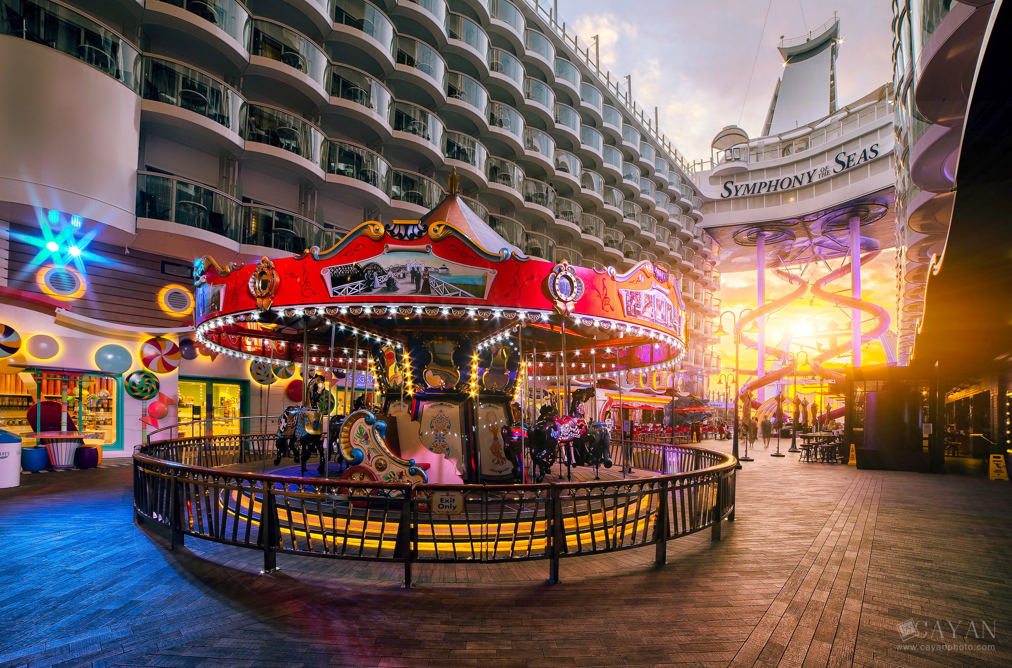 Advertising material for the Symphony of the Seas cruise