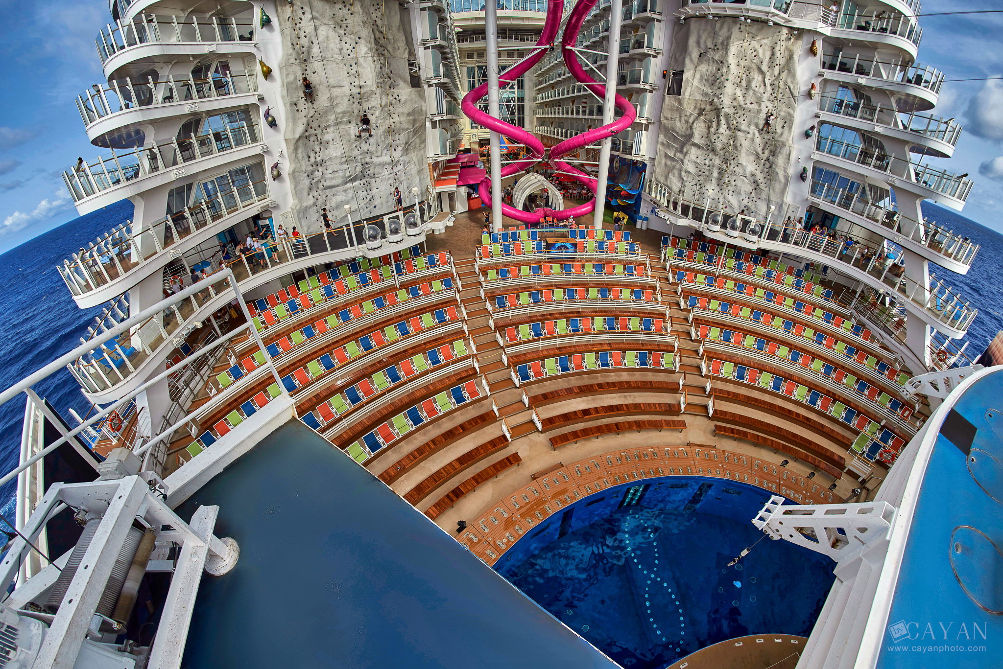 Advertising material for the Symphony of the Seas cruise