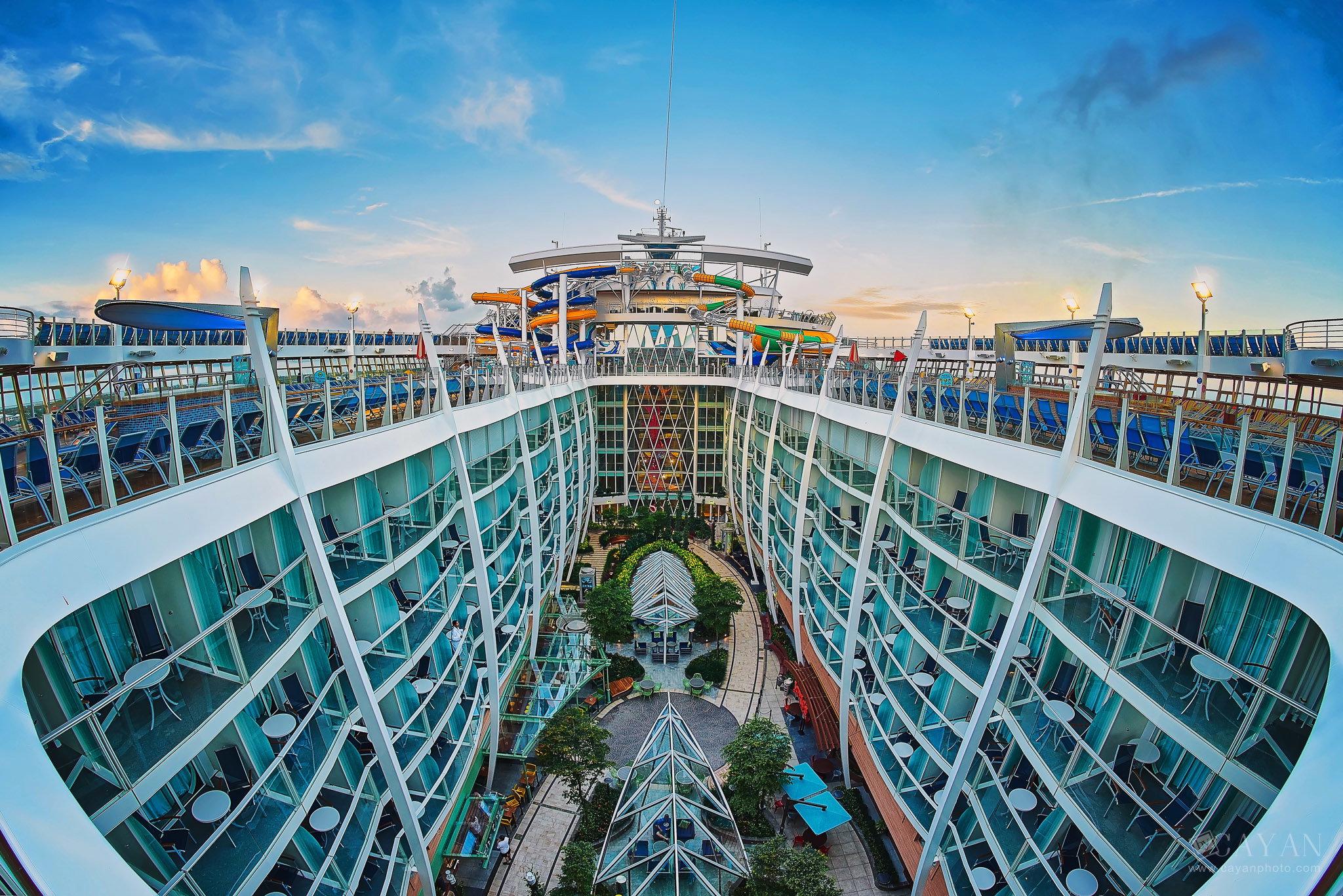 Advertising material for the Symphony of the Seas cruise