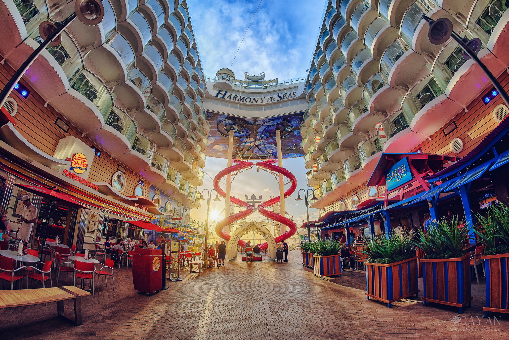 Advertising material for the Symphony of the Seas cruise