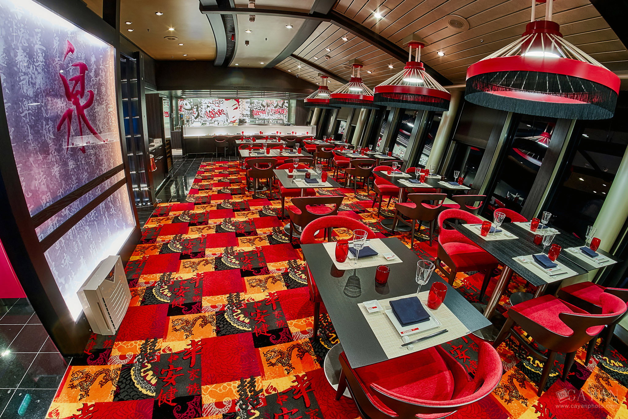 Material for catalog and menu of the IZUMI Asian Chinese Restaurant