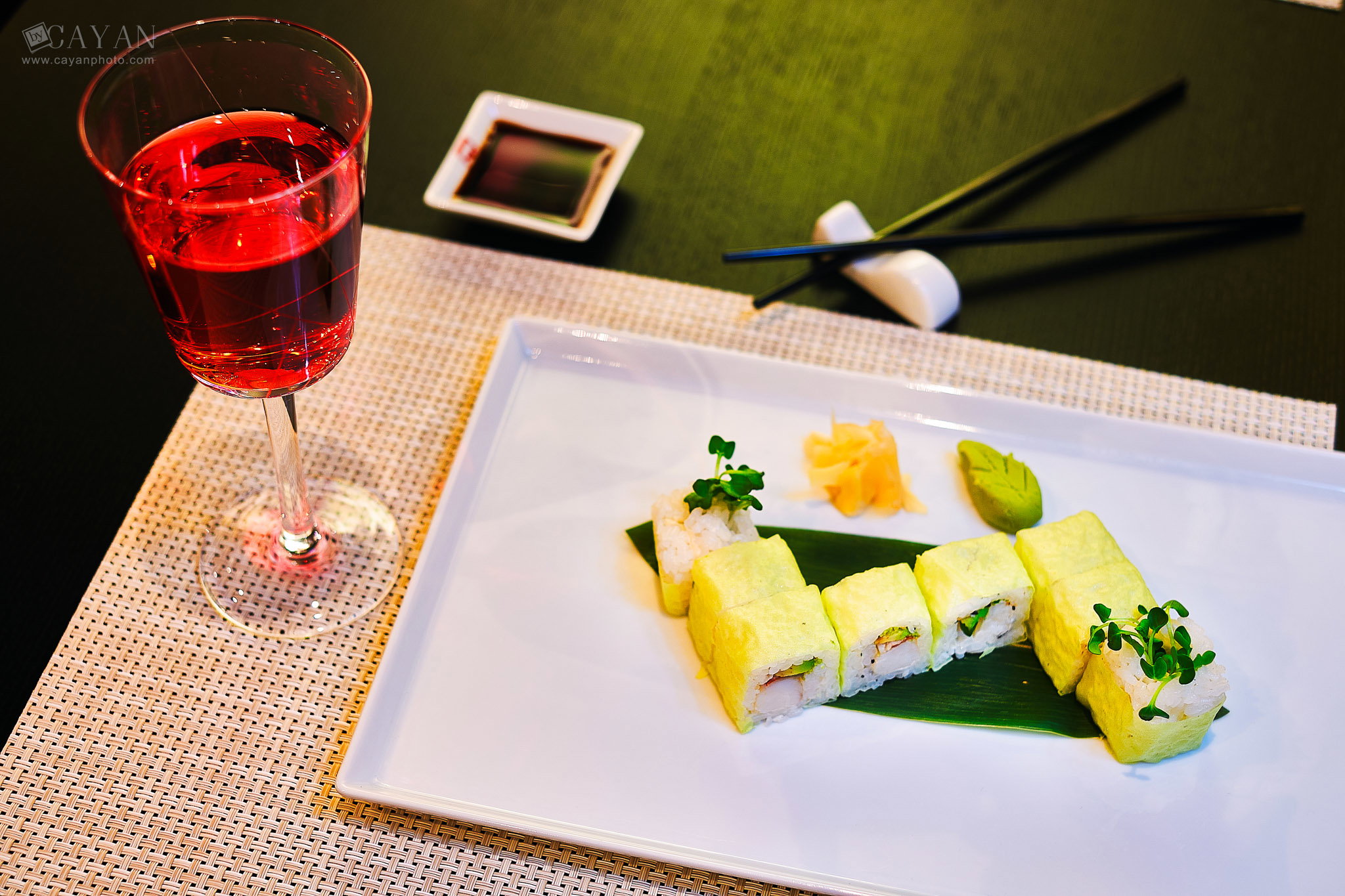 Material for catalog and menu of the IZUMI Asian Chinese Restaurant