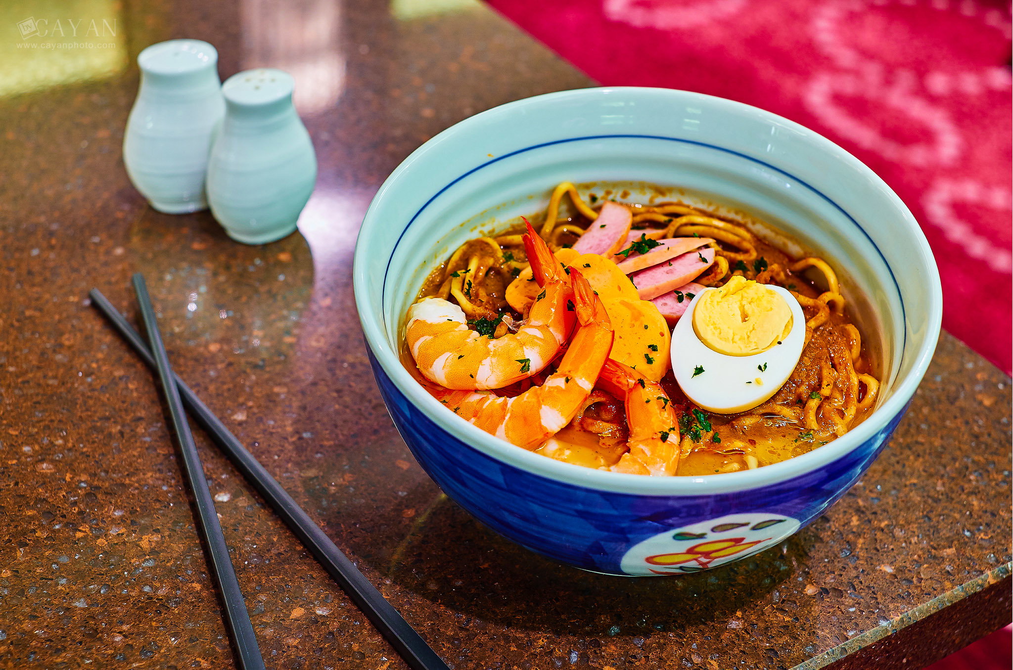 Material for catalog and menu of the IZUMI Asian Chinese Restaurant