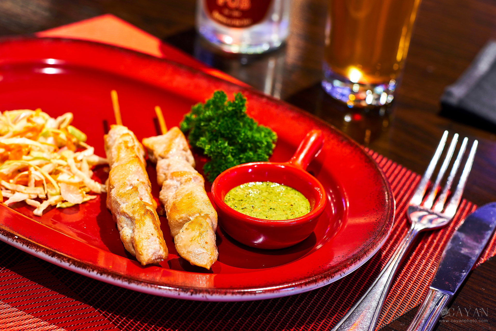 Material for catalogue, menu and promotion of Michael's PUB