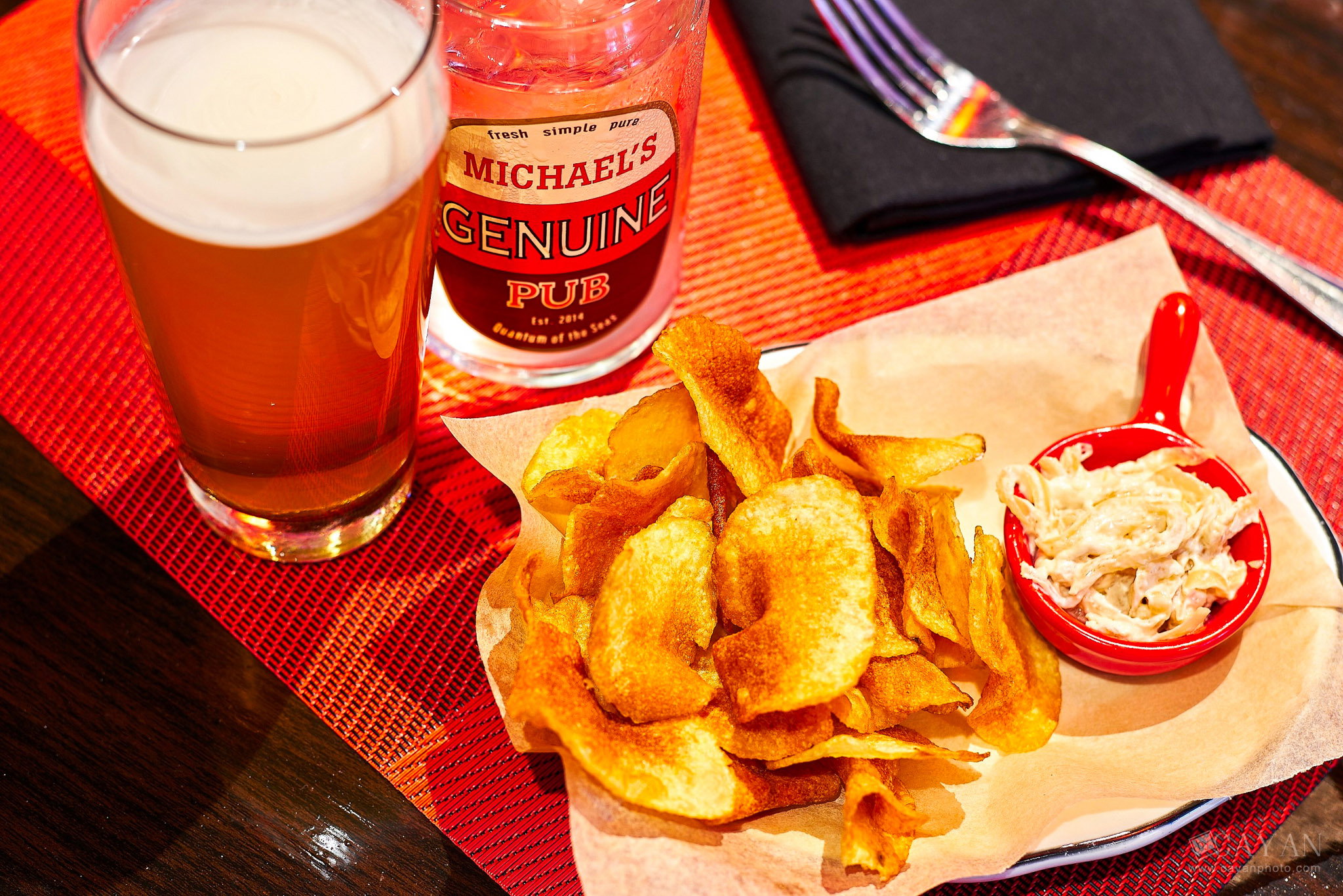 Material for catalogue, menu and promotion of Michael's PUB