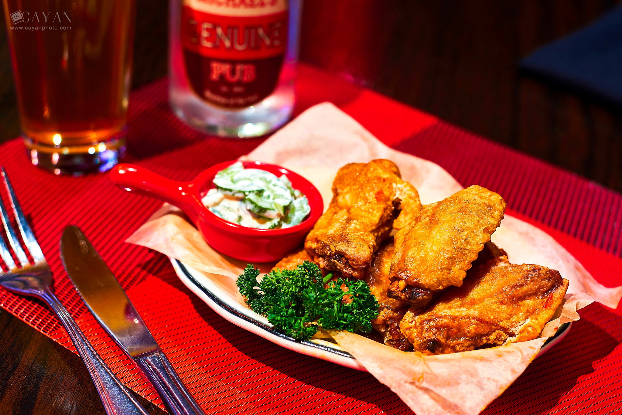 Material for catalogue, menu and promotion of Michael's PUB