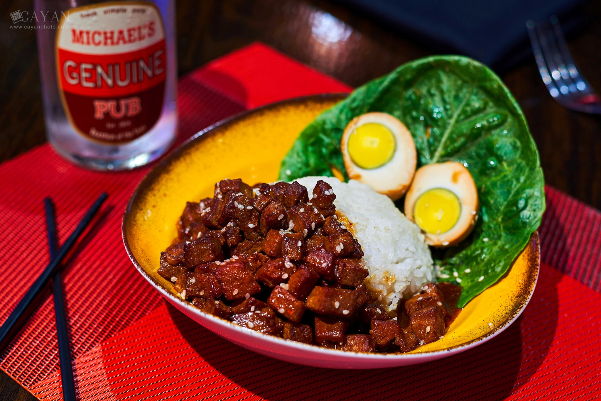 Material for catalogue, menu and promotion of Michael's PUB