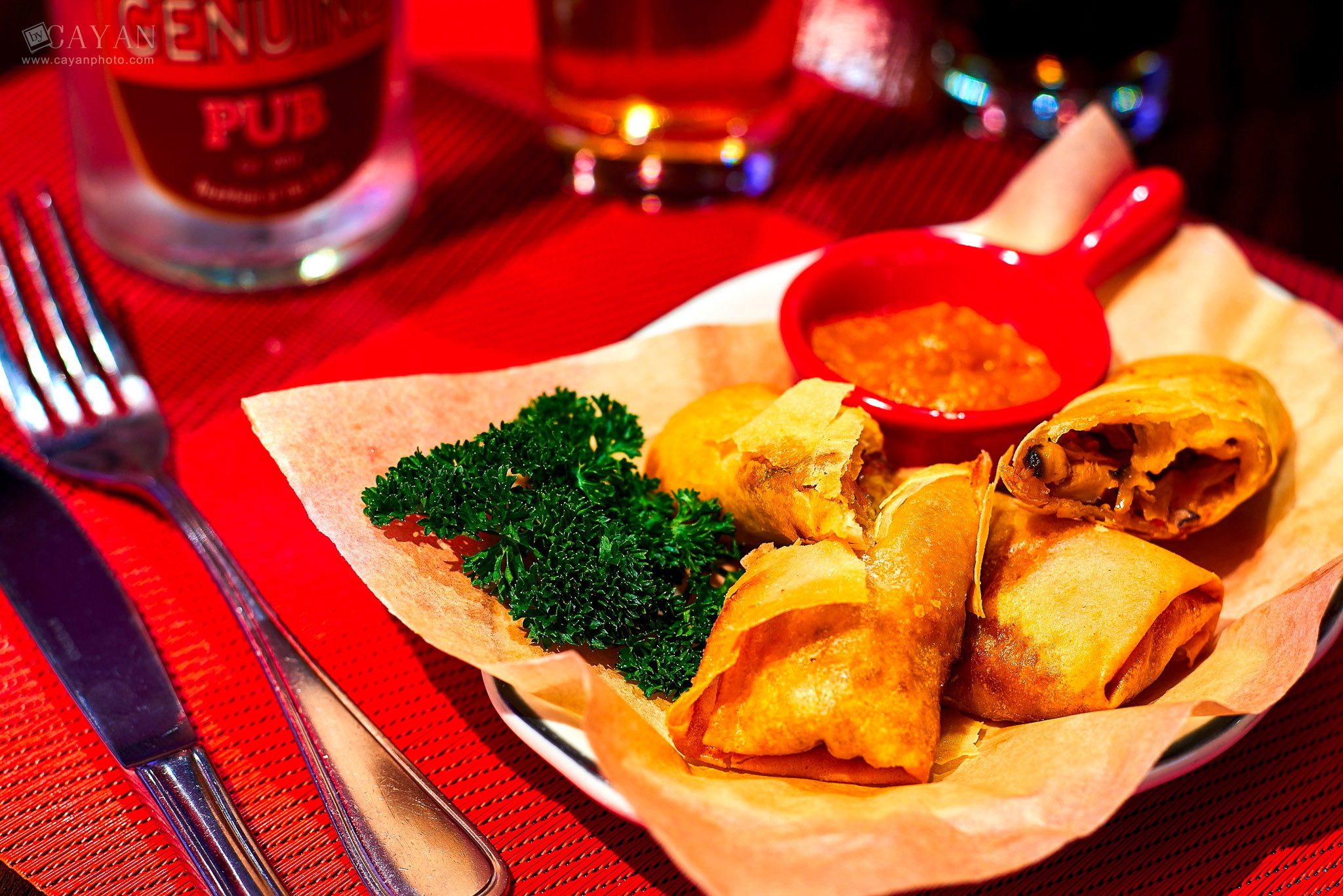 Material for catalogue, menu and promotion of Michael's PUB