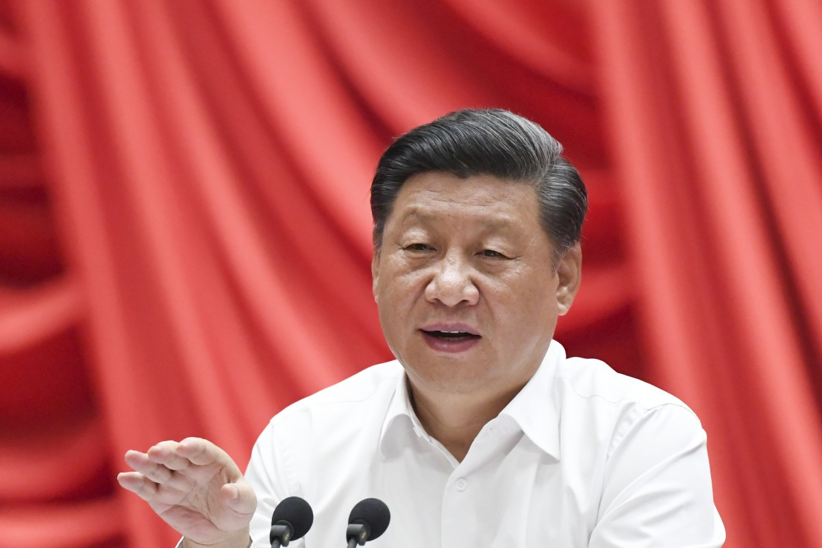 Chinese President Xi Jinping making a speech on Tuesday during the opening ceremony of a training programme for young and middle-aged officials at the Central Party School. Photo: Xinhua