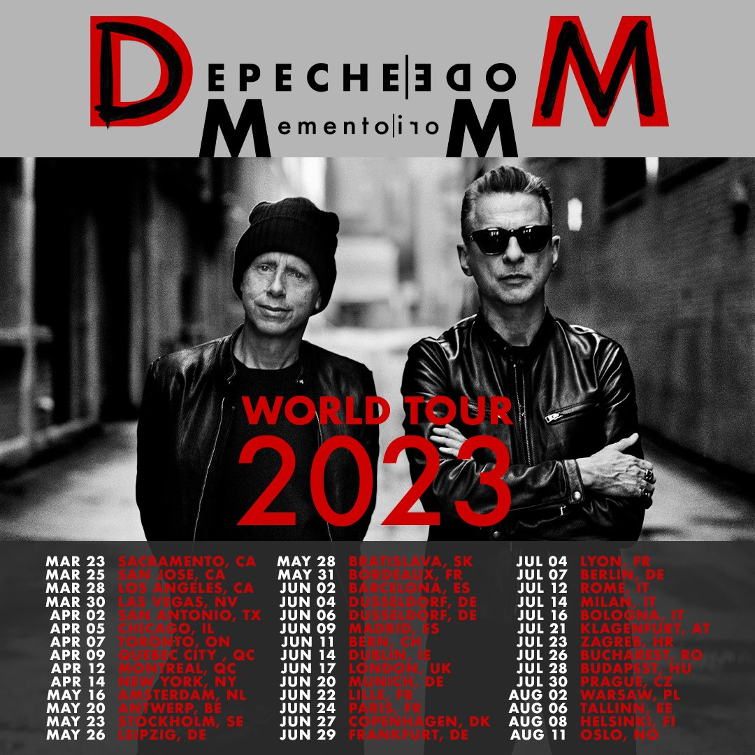 Depeche Mode - Memento Mori World Tour 2023-