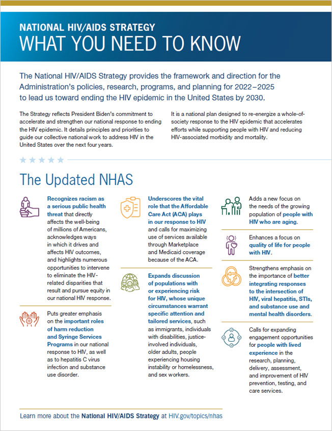 National HIV/AIDS Strategy (2022-2025) - Newark EMA HIV Health Services Planning Council