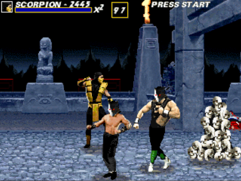 Mortal Kombat scorpion fight with guards