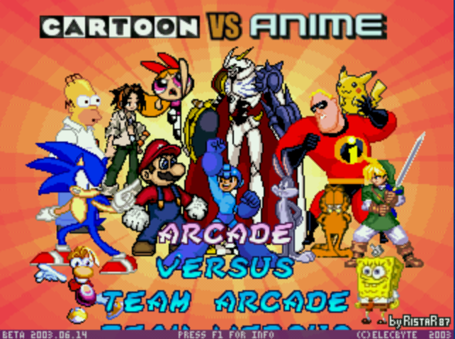 Cartoon vs Anime M.U.G.E.N-INTRO-DOWNLOAD