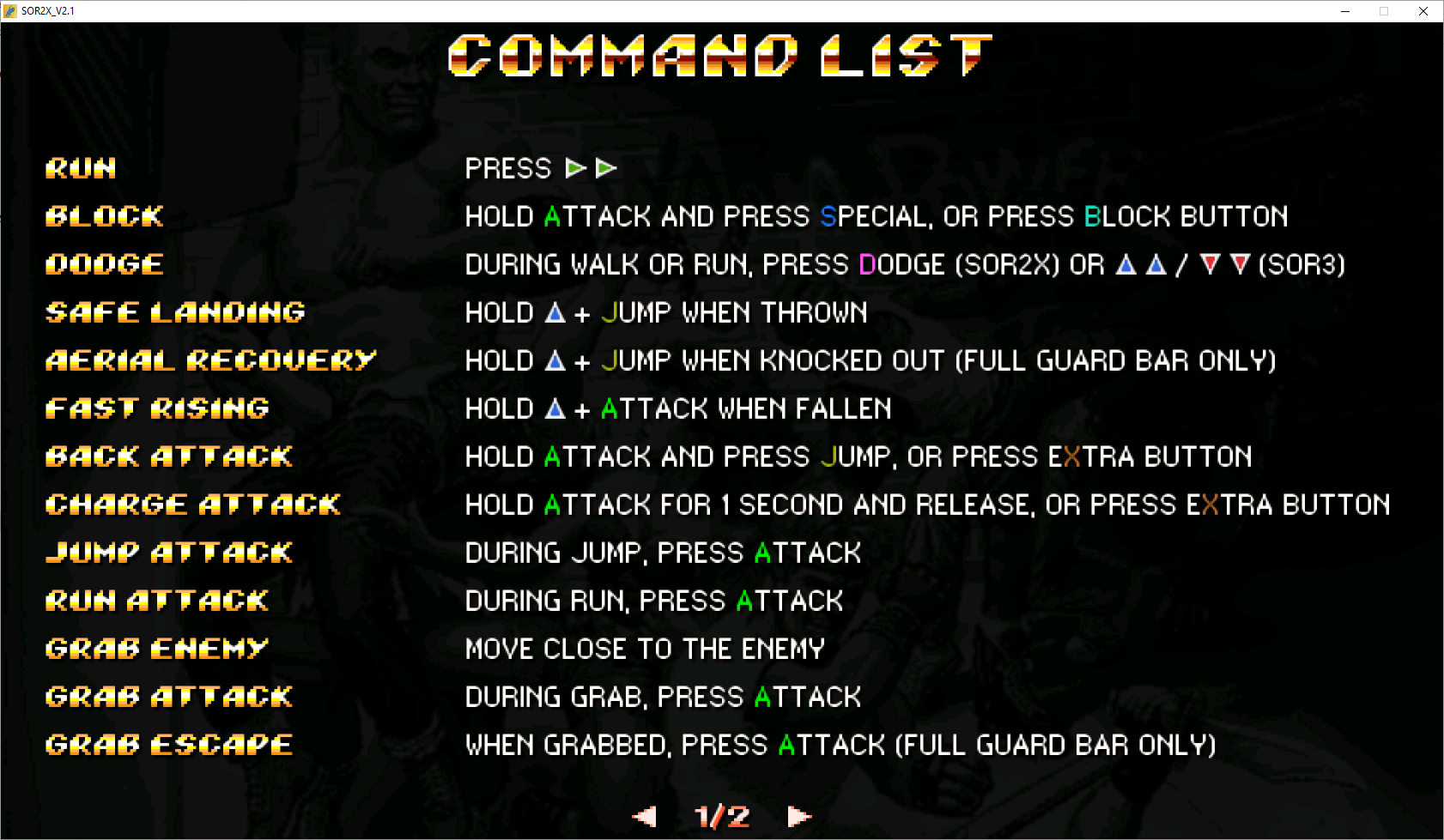 command list instructions
