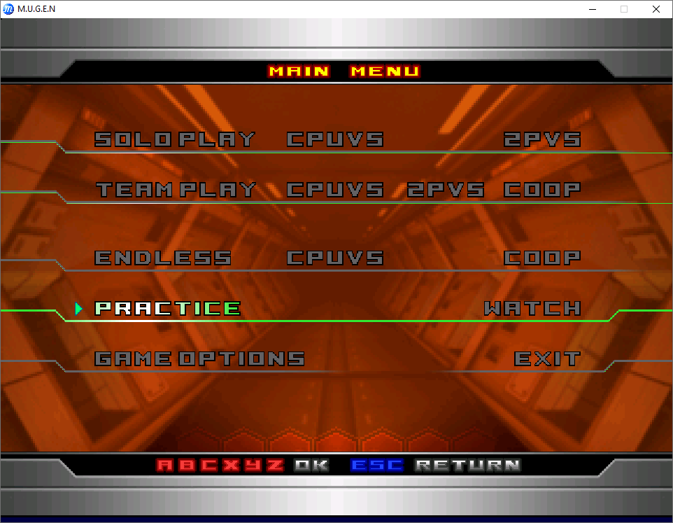 kof-um-start-menu-mugen