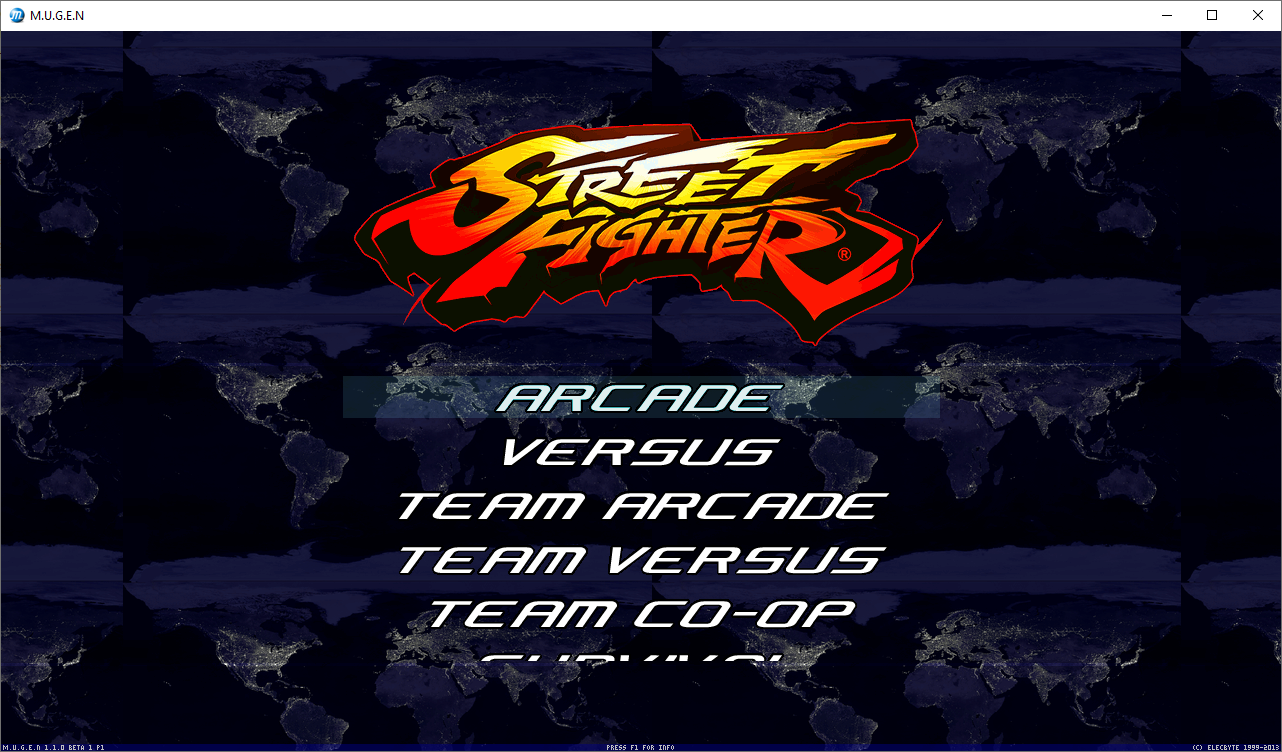 Caiman free games: Street Fighter Mugen by Mugen9s.