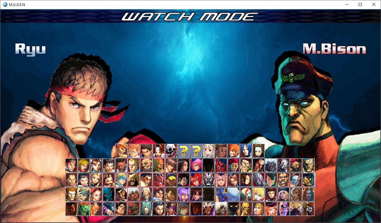 Caiman free games: Street Fighter Mugen by Mugen9s.