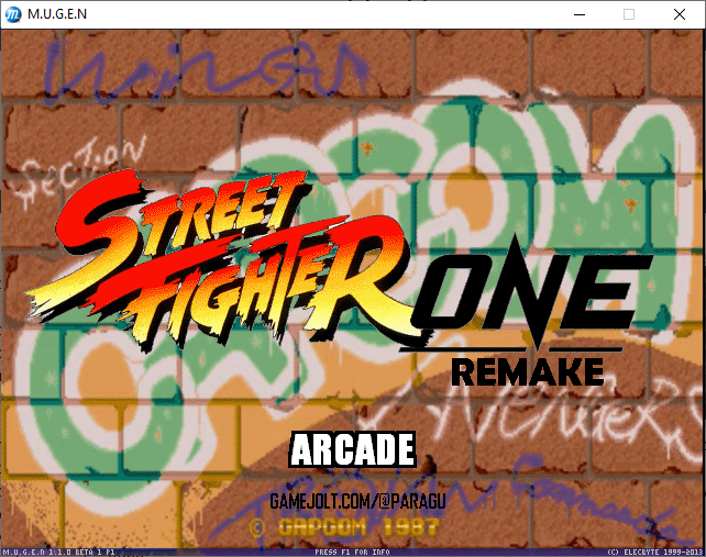 Street Fighter One Remake [PC: MUGEN] Gameplay até zerar! 