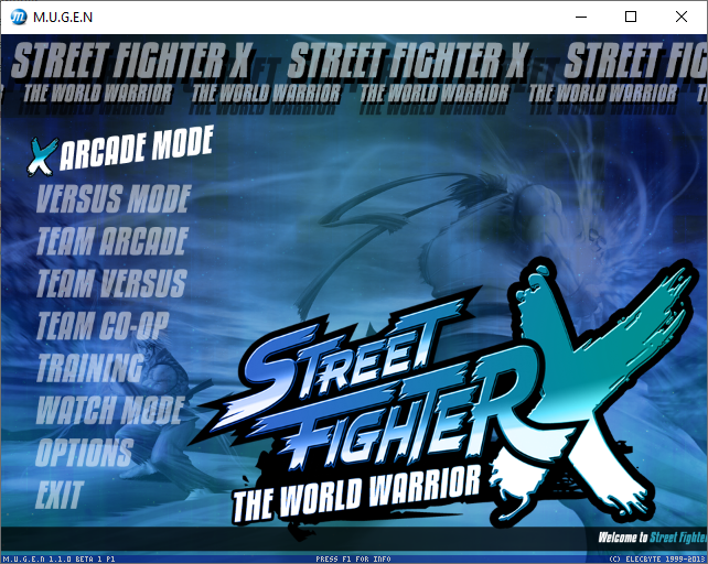 Caiman free games: Street Fighter Mugen by Mugen9s.