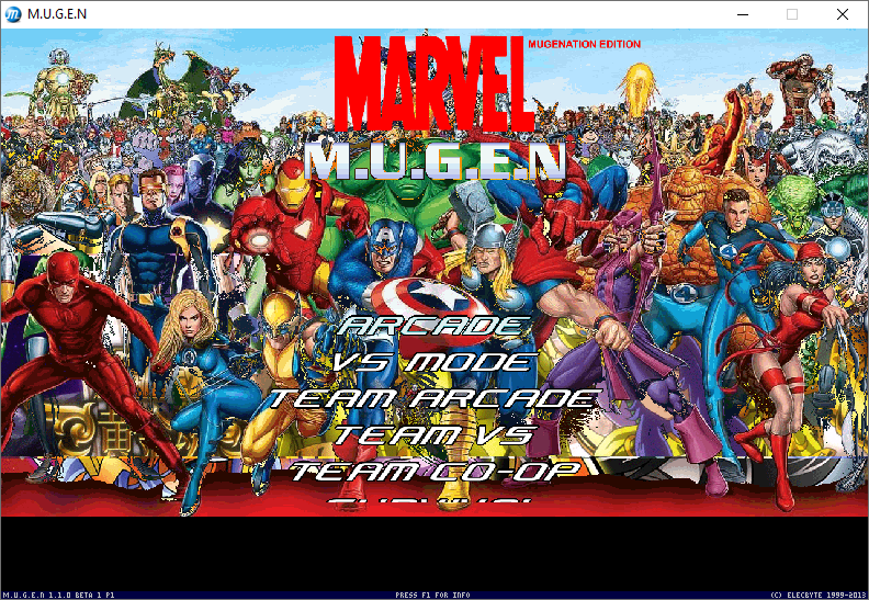 Marvel Mugen Game By Mugenation Mugen Pc