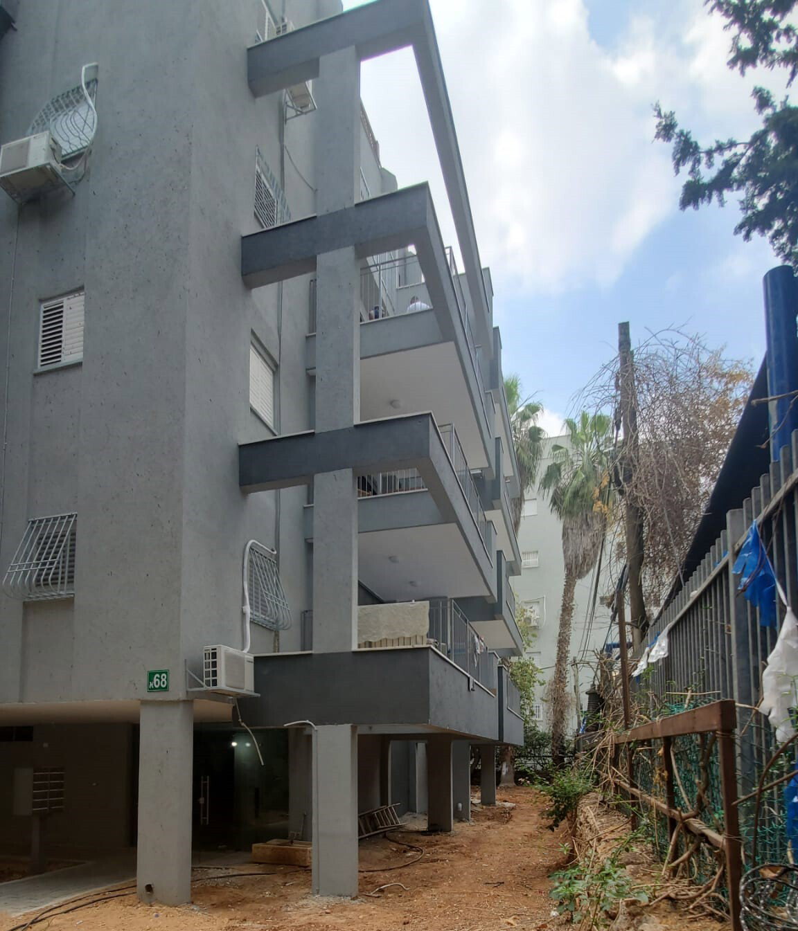 A project to build balconies in a shared building