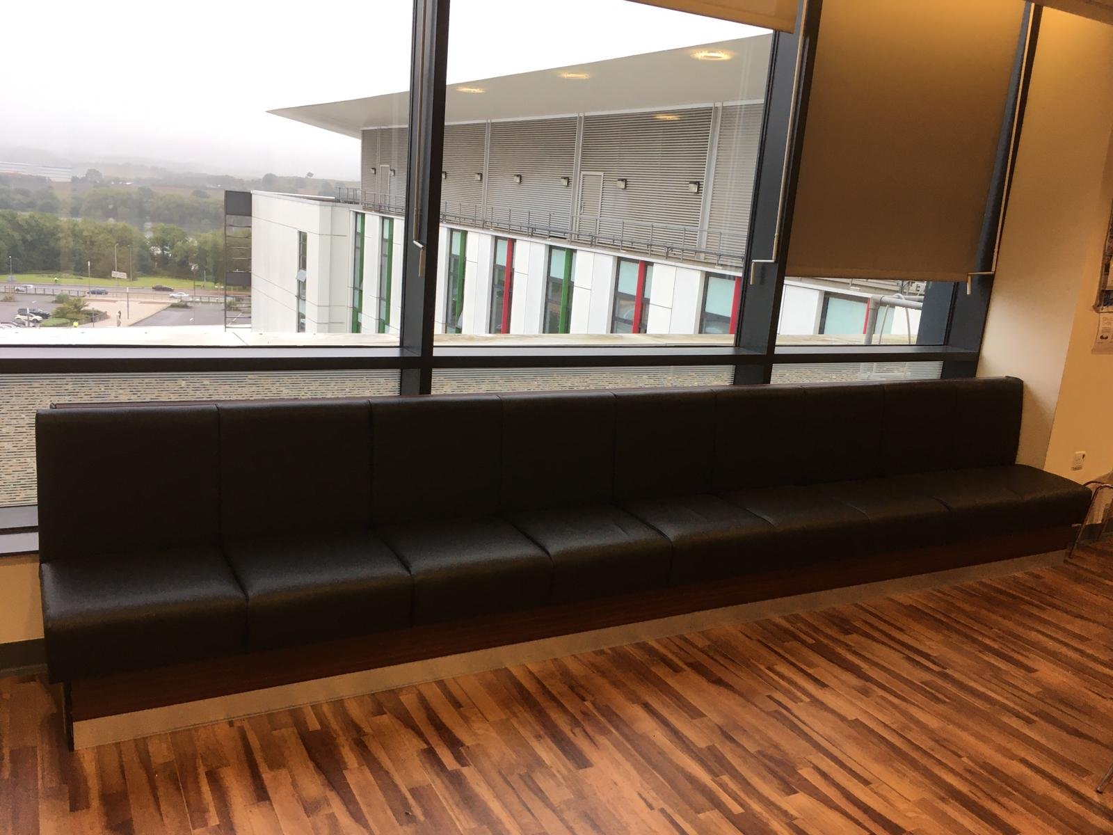 Re-upholstered seating for Kings Mill Hospital 