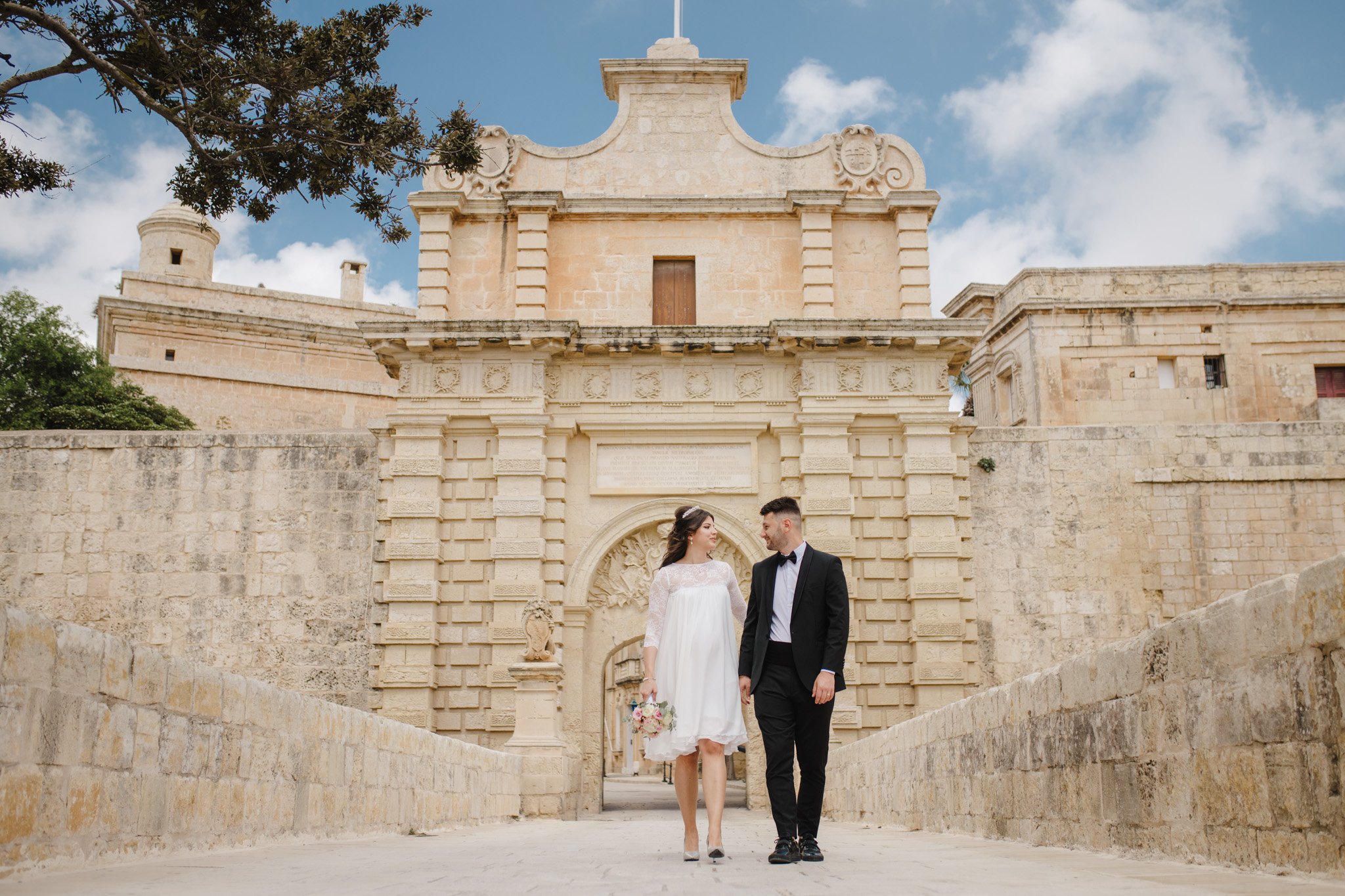 gate of Mdina in Malta
