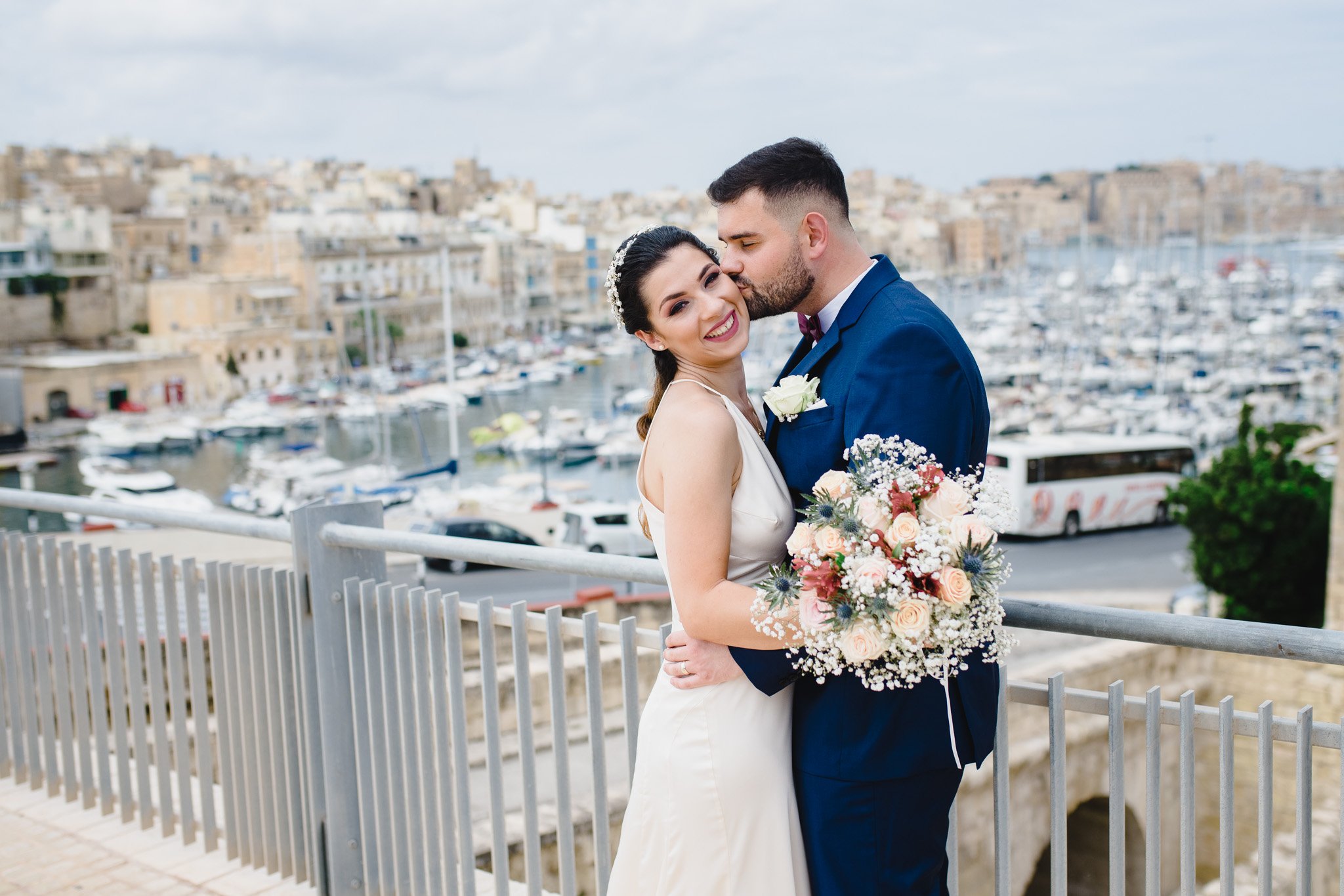 Birgu is a popular location for a wedding photo shoot