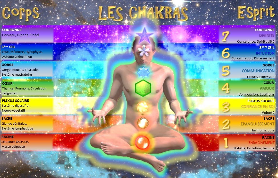 Conna Tre Le Principe Des Chakras Et Les Chakras En D Tail L Or E Des Morins