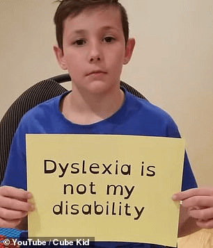 Important: Benjamin used his video to raise awareness about the perceptions of dyslexia and how he's made it is own superpower