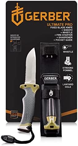 Gerber ultimate pro SURVIVAL KNIFE WITH FIRE STARTER