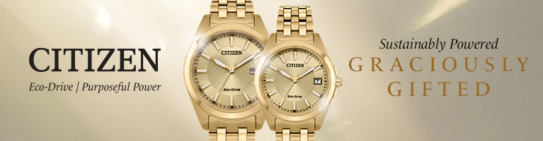 gold watch pictures of 2 gold Citizen Eco Drive Technology watches