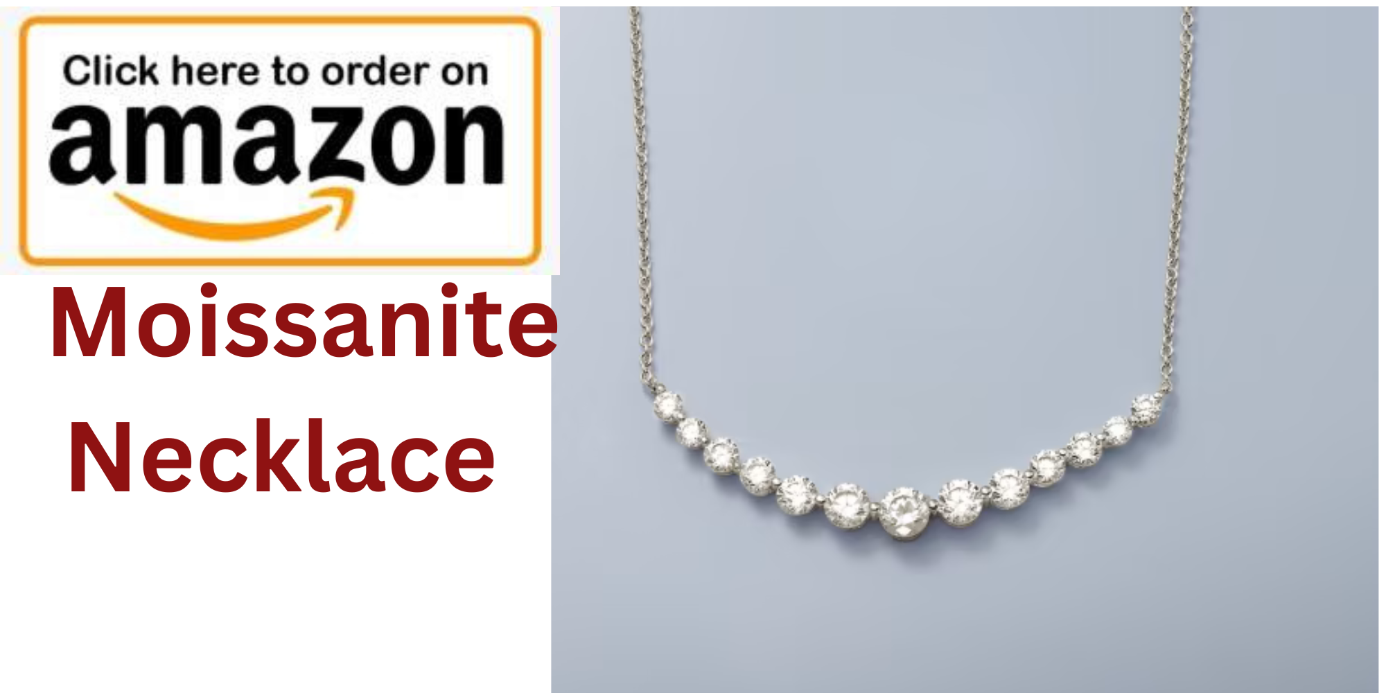 Moissanite Necklace amazon click hear to order