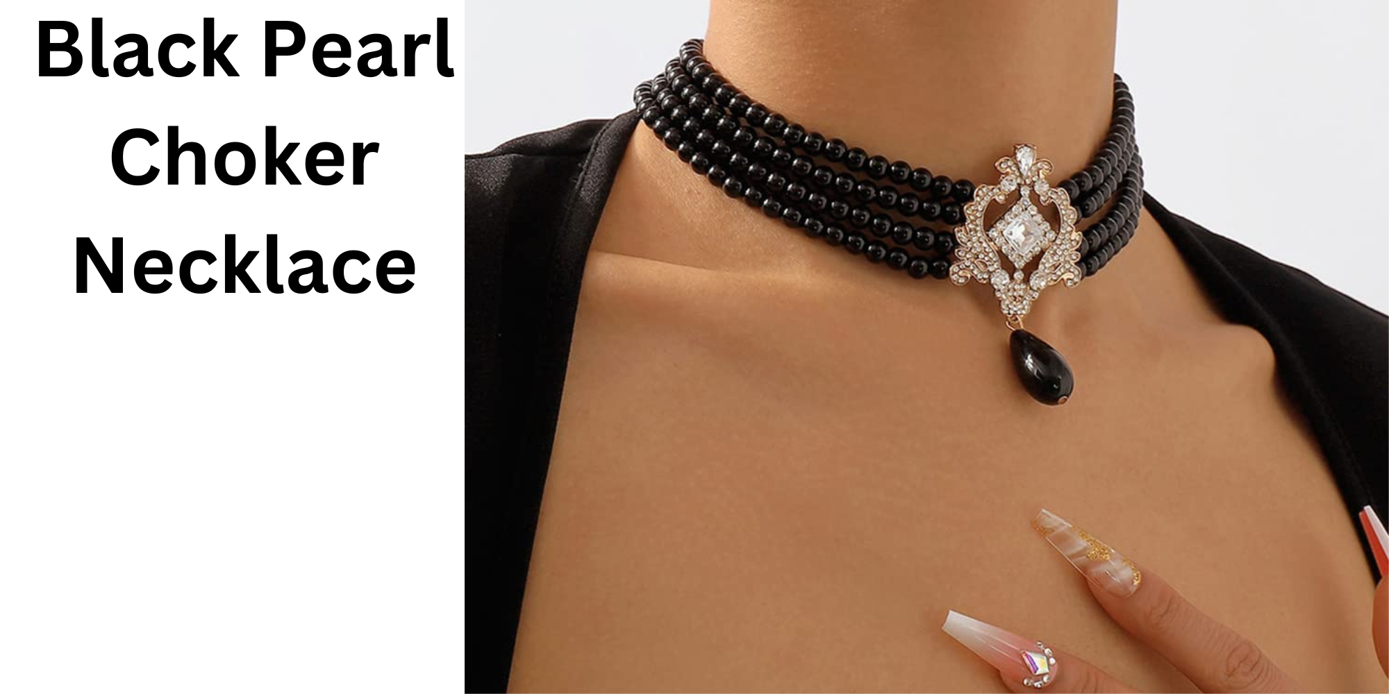  Black Pearl Choker Necklace from amazon click hear to order 