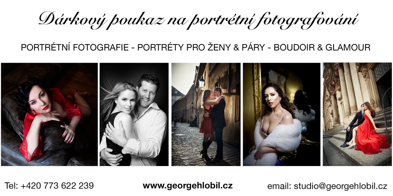 Dárkový poukaz na focení - Portrétní fotografie párů Praha - Focení boudoir pro ženy - Portréty pro páry - Portrétní fotografie pro ženy