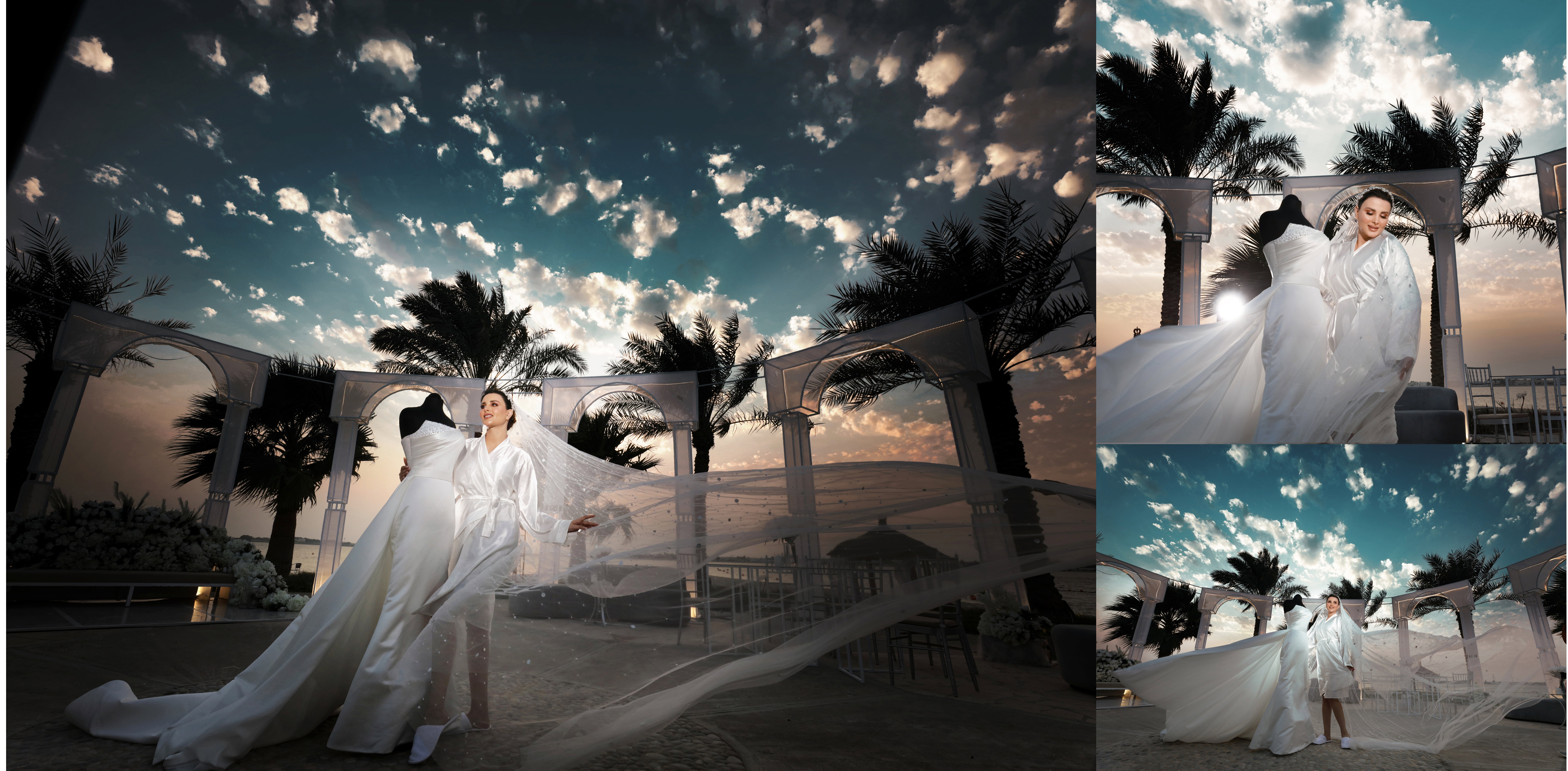 Outdoor wedding photography
