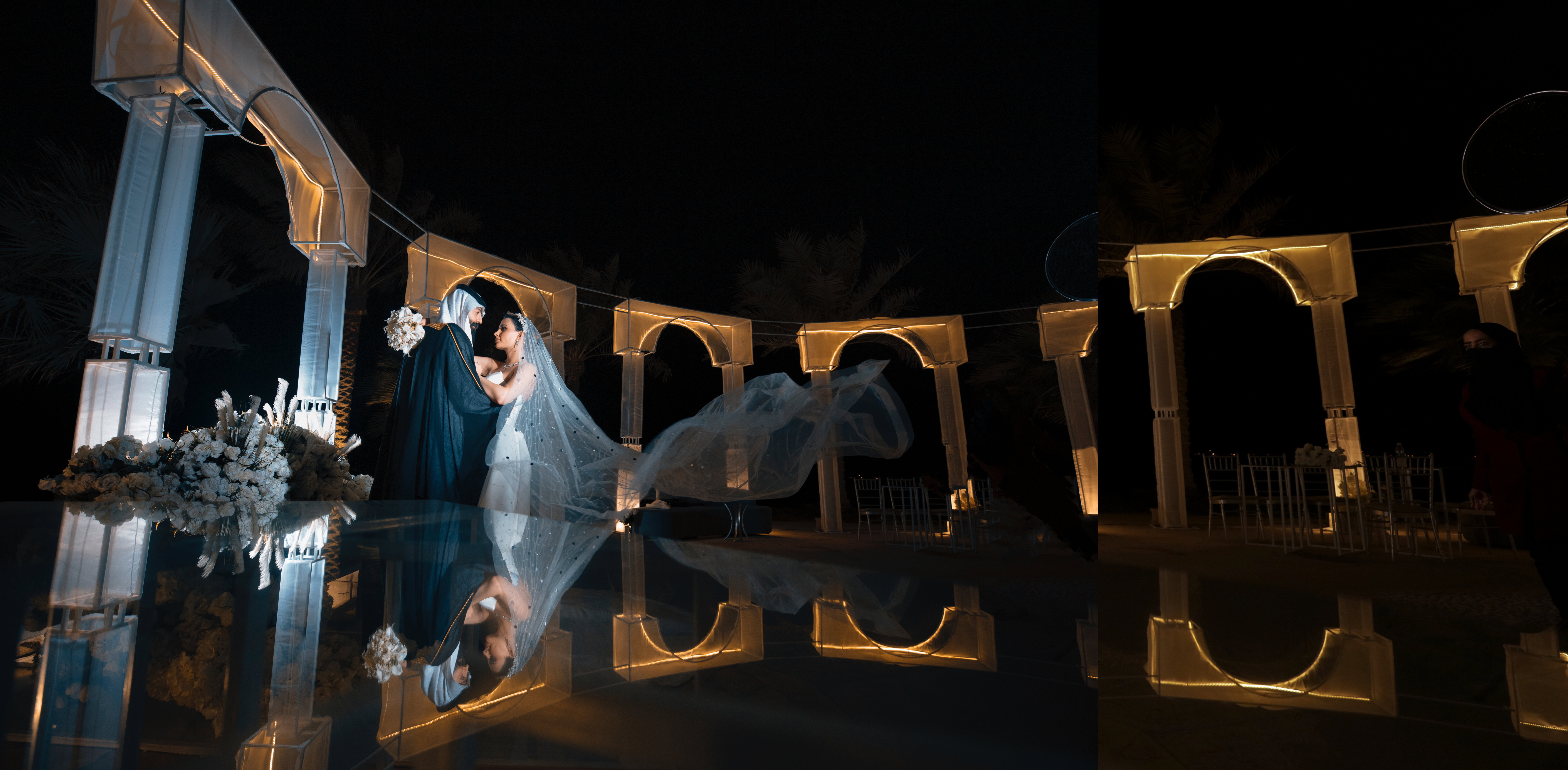 Outdoor wedding photography